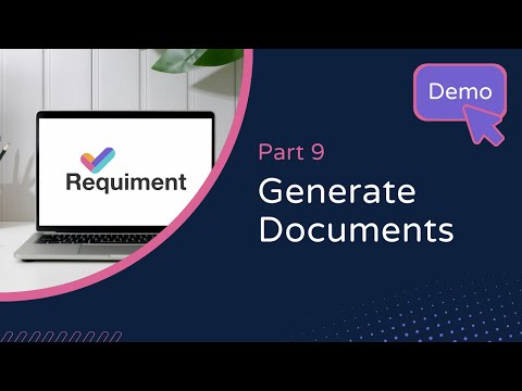 Demo Video 9. Generate a Document