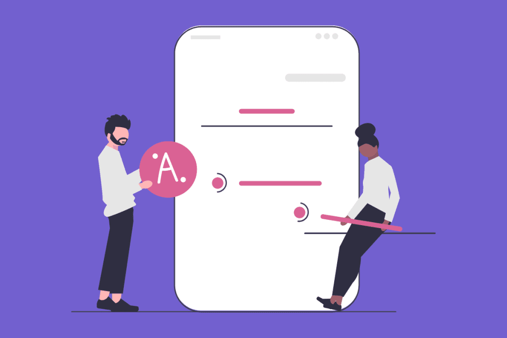 Improving the Agile Management Process with Requirements Gathering Software - man and woman building mobile app